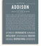 Addison | Name Art Print – Name Stories