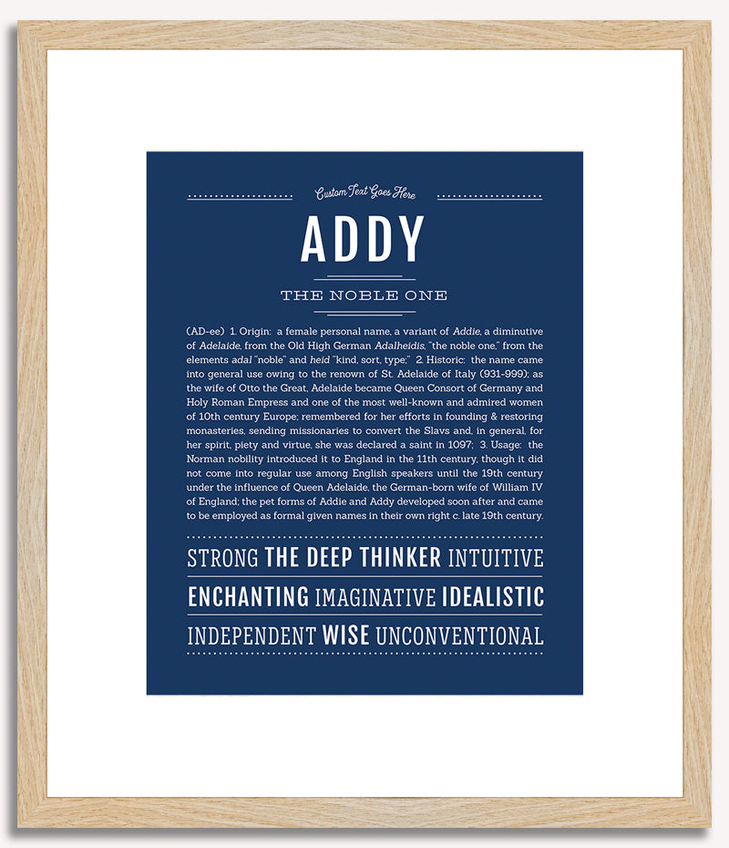 Addy | Name Art Print - Personalized Custom Gifts – Name Stories