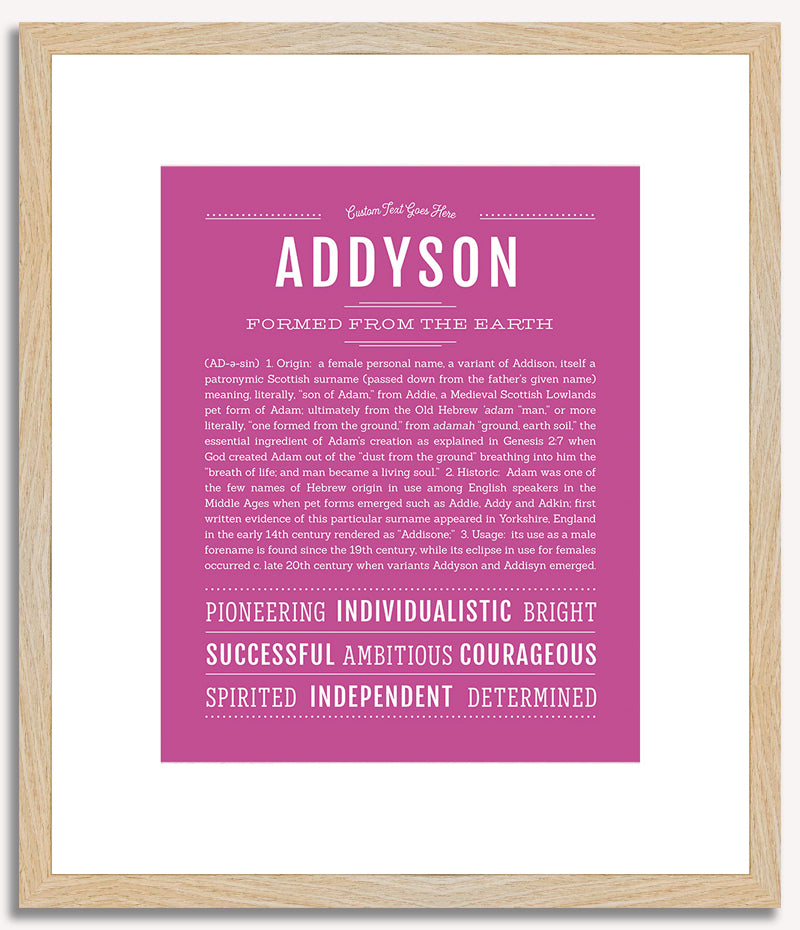 Addyson | Name Art Print