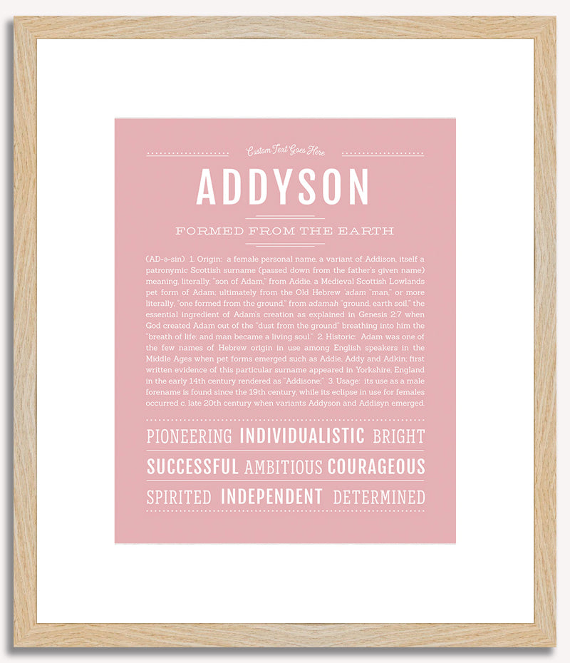 Addyson | Name Art Print