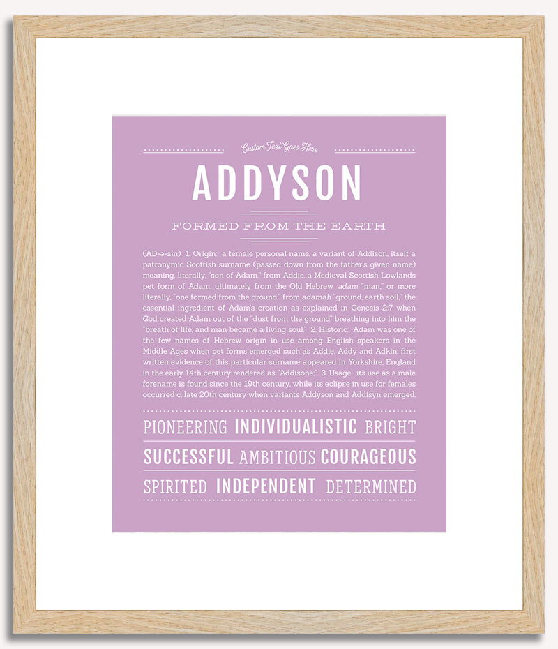 Addyson | Name Art Print