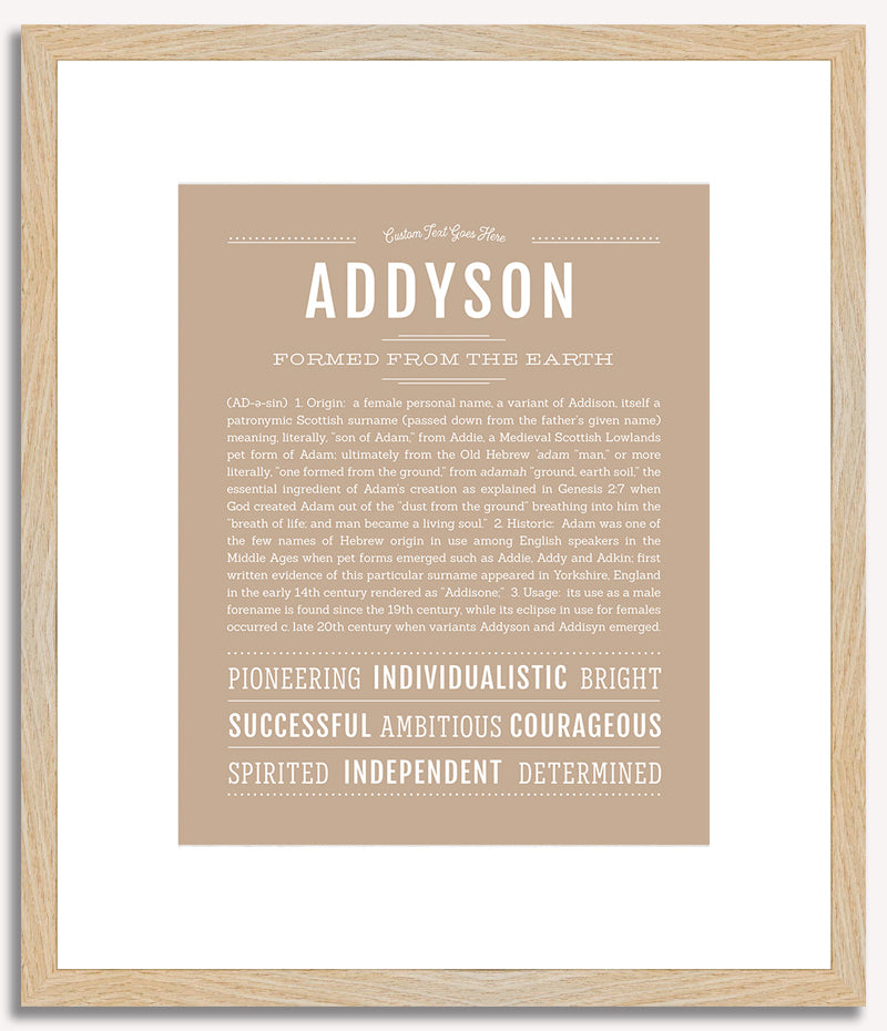 Addyson | Name Art Print