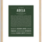 Adela | Name Art Print