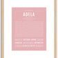 Adela | Name Art Print