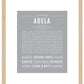 Adela | Name Art Print