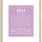 Adela | Name Art Print