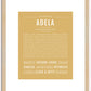 Adela | Name Art Print