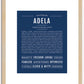 Adela | Name Art Print