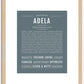 Adela | Name Art Print