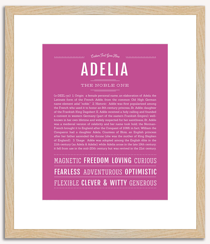 Adelia | Name Art Print