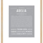 Adelia | Name Art Print