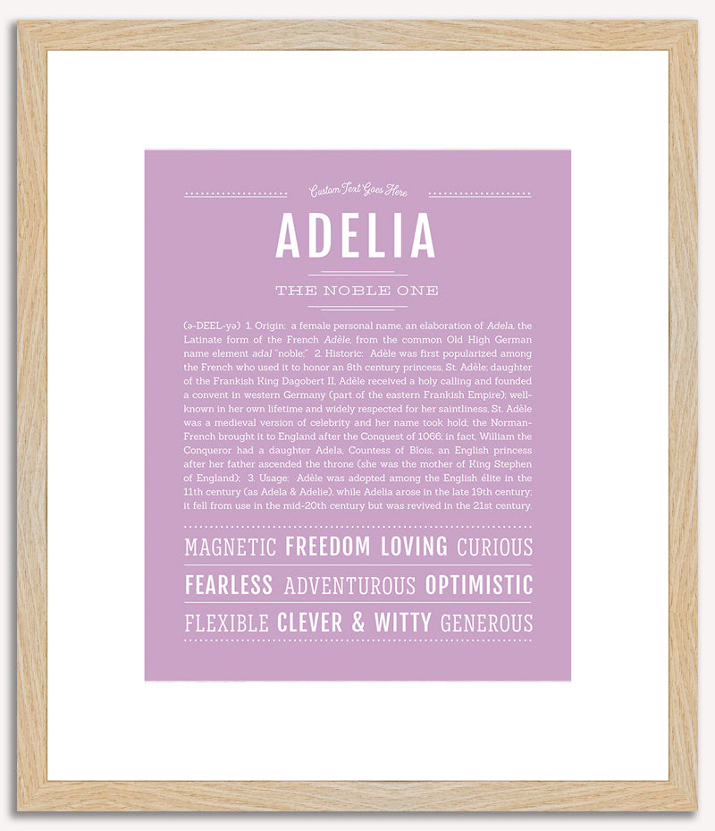 Adelia | Name Art Print