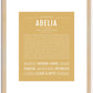 Adelia | Name Art Print