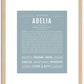 Adelia | Name Art Print