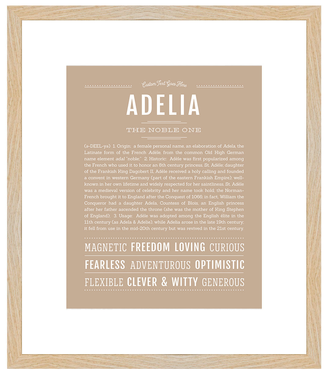 Adelia | Name Art Print