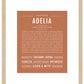 Adelia | Name Art Print