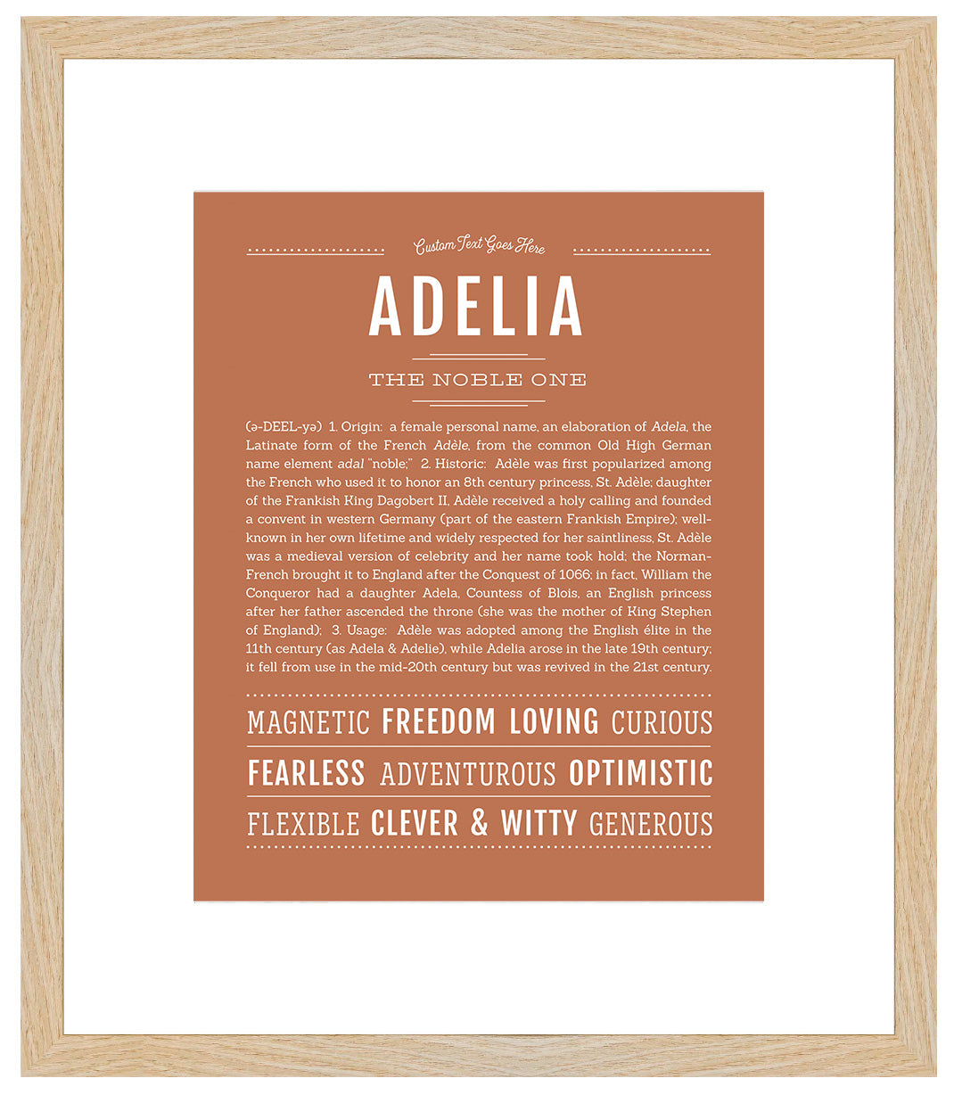 Adelia | Name Art Print