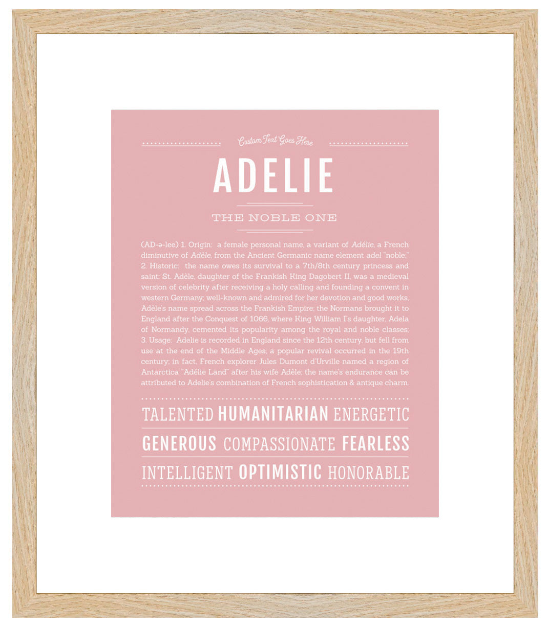 Frame Options | Dusty Rose | Maple Frame, Matted