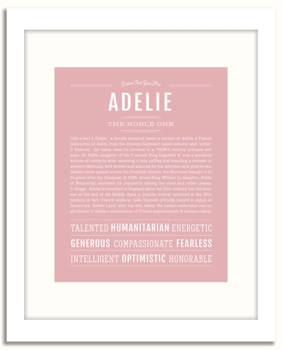 Frame Options | Dusty Rose | White Frame, Matted