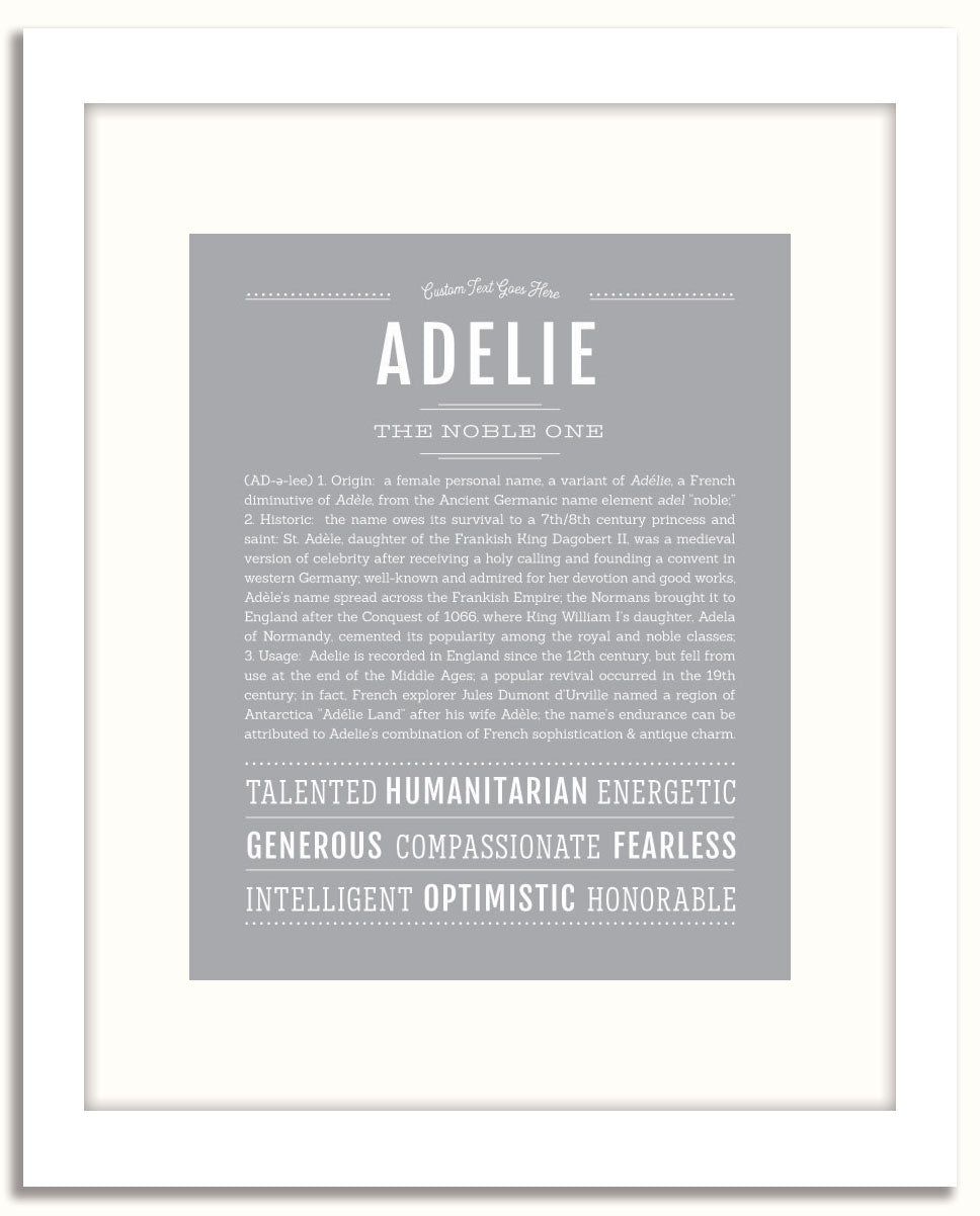 Frame Options | Light Gray | White Frame, Matted