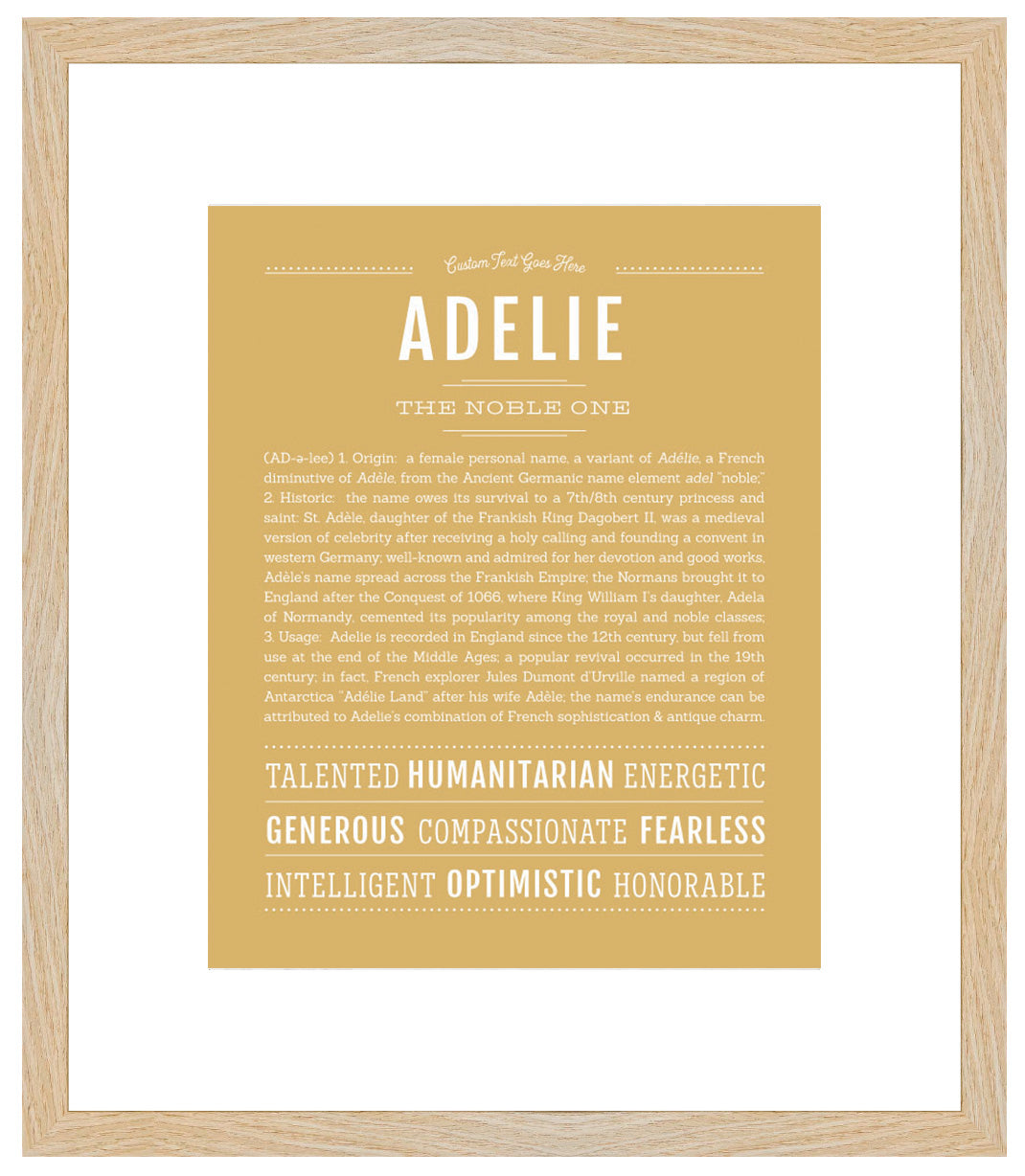 Frame Options | Matte Gold | Maple Frame, Matted