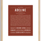 Adeline | Name Art Print