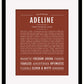 Adeline | Name Art Print