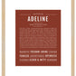 Adeline | Name Art Print