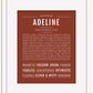Adeline | Name Art Print
