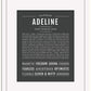 Adeline | Name Art Print