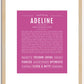 Adeline | Name Art Print