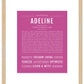 Adeline | Name Art Print