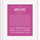 Adeline | Name Art Print