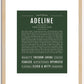 Adeline | Name Art Print