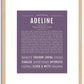 Adeline | Name Art Print