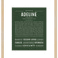 Adeline | Name Art Print