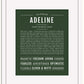 Adeline | Name Art Print