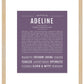 Adeline | Name Art Print
