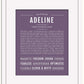 Adeline | Name Art Print