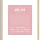 Adeline | Name Art Print