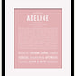 Adeline | Name Art Print