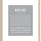 Adeline | Name Art Print