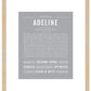 Adeline | Name Art Print