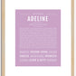 Adeline | Name Art Print