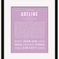 Adeline | Name Art Print