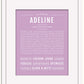 Adeline | Name Art Print