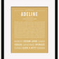 Adeline | Name Art Print