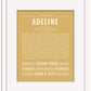 Adeline | Name Art Print