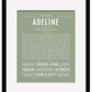 Adeline | Name Art Print