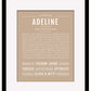Adeline | Name Art Print